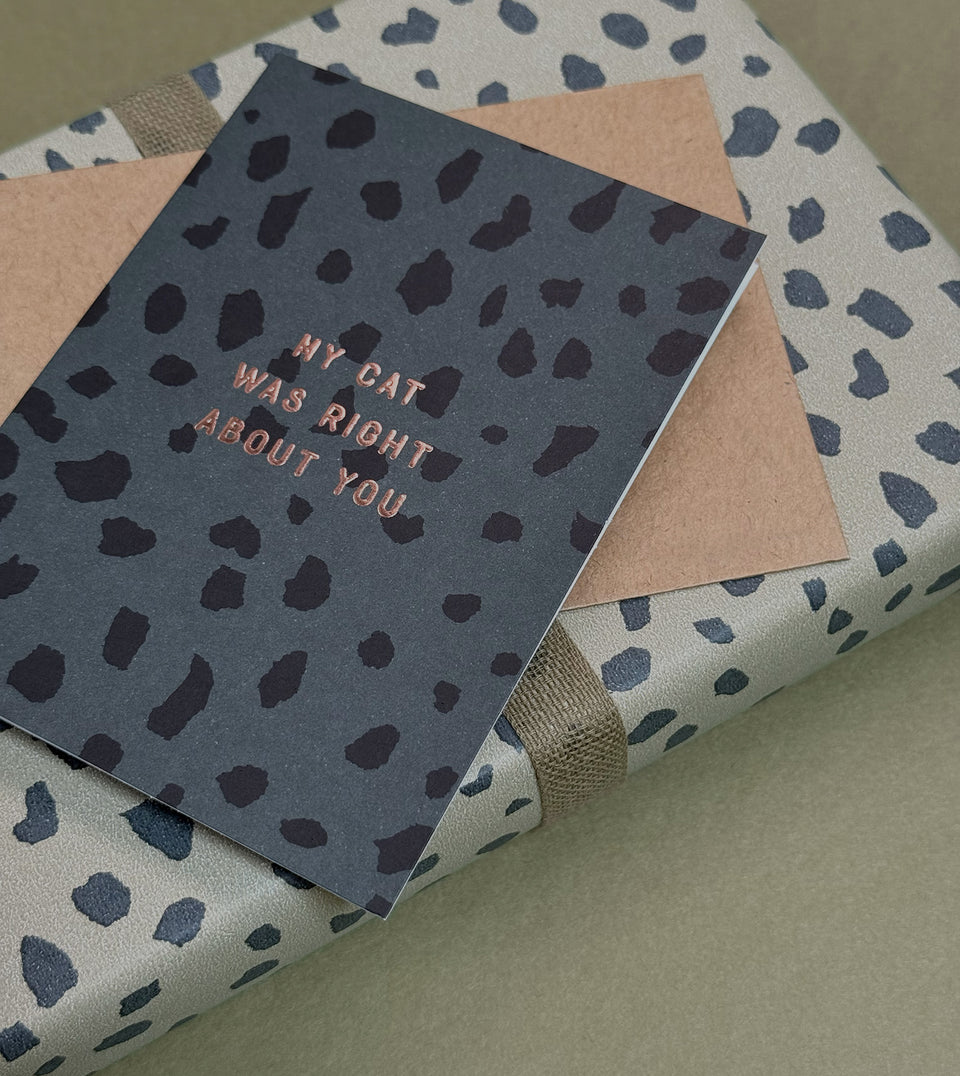 Cat Spots wrapping paper (sheets only)
