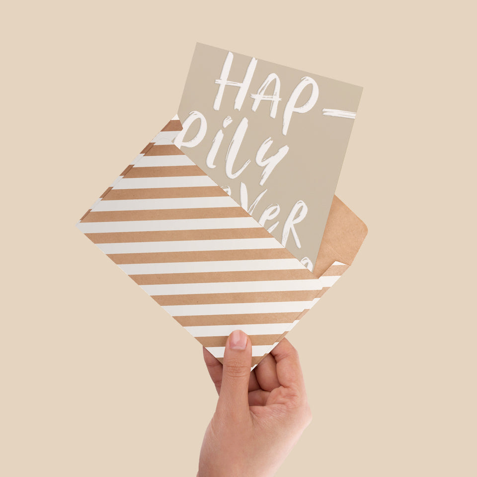 Hap-pily Ever After greeting card