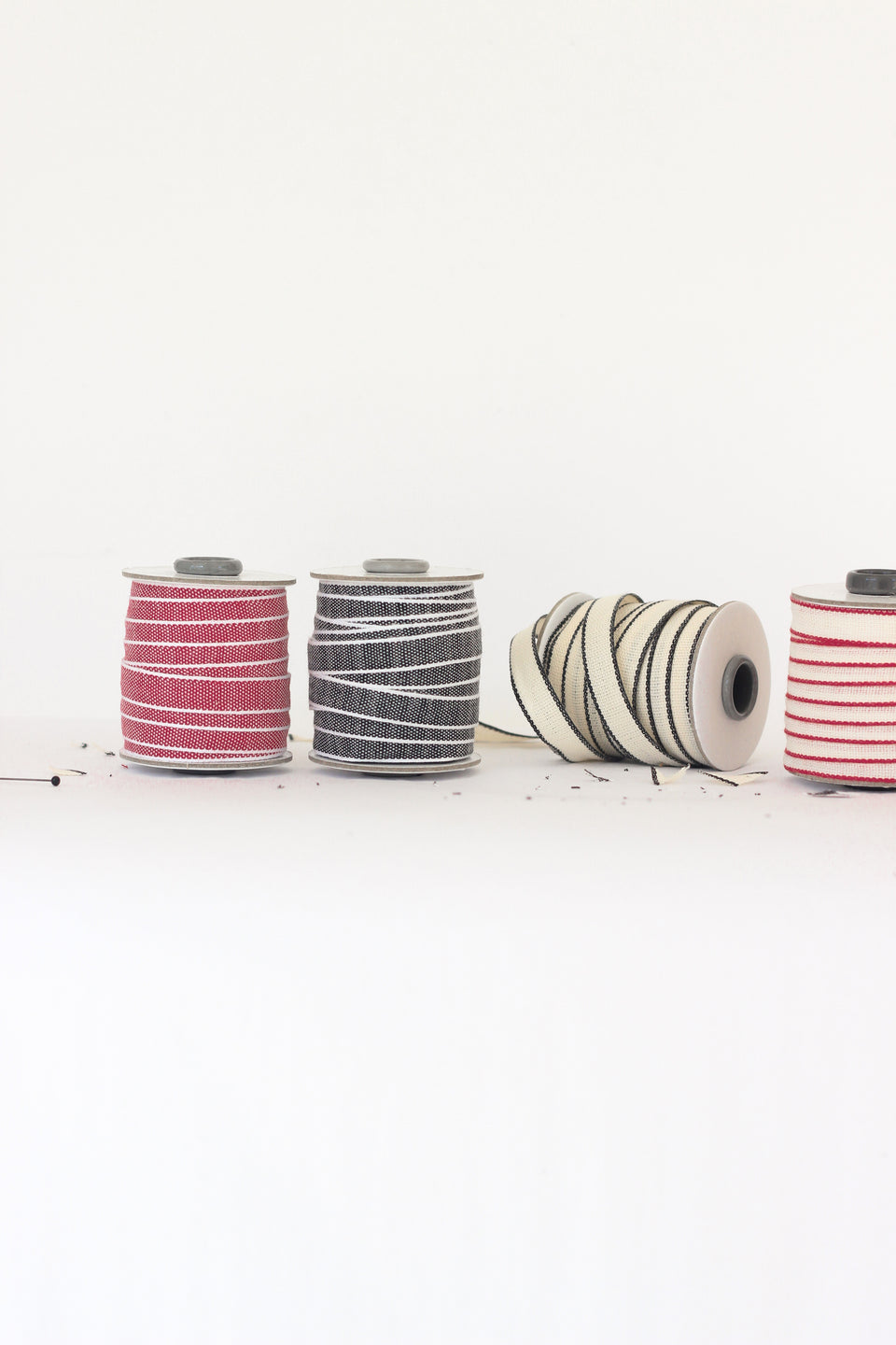 Drittofilo cotton ribbon - Black / White