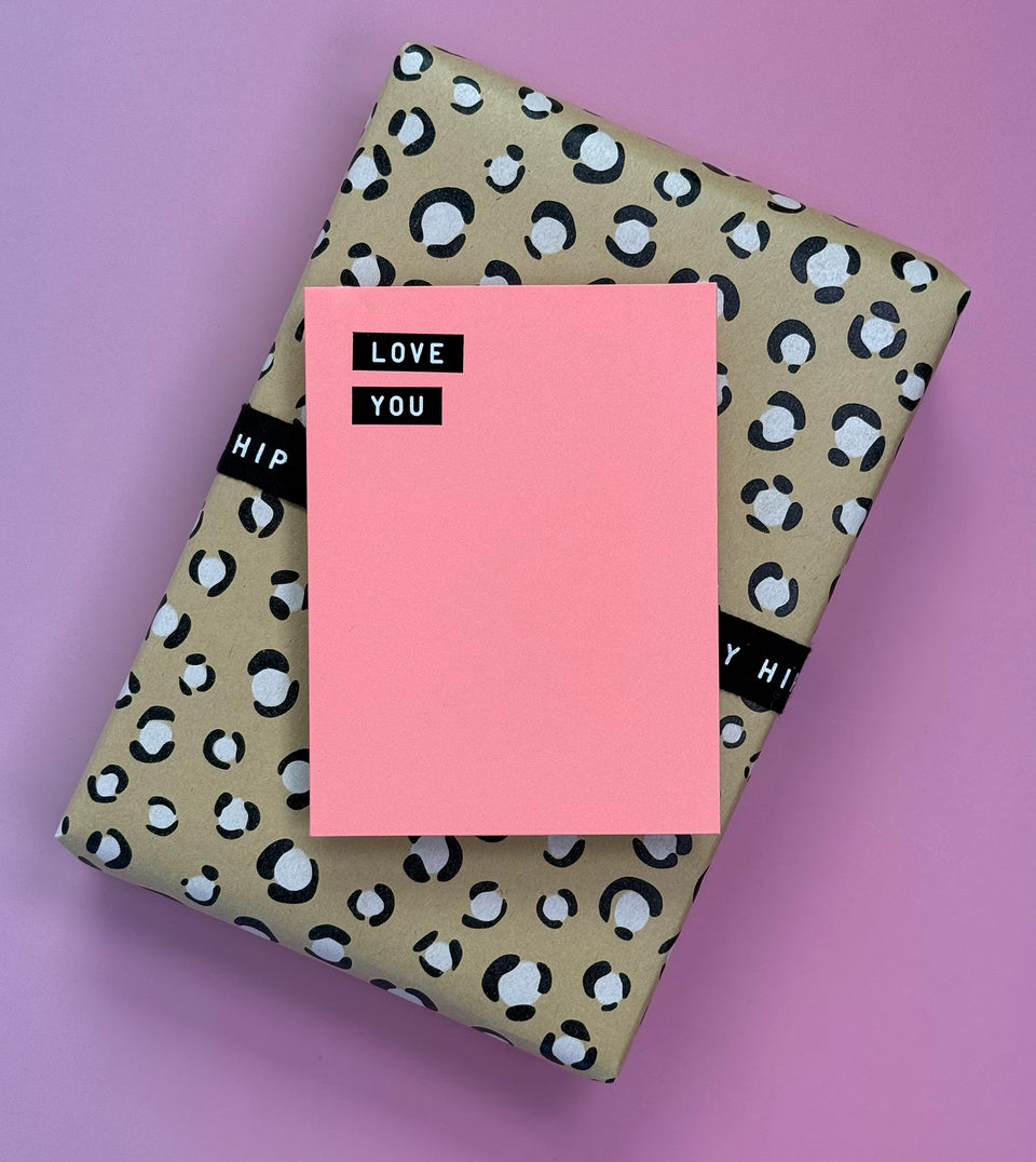 Leopard wrapping paper (sheets only)