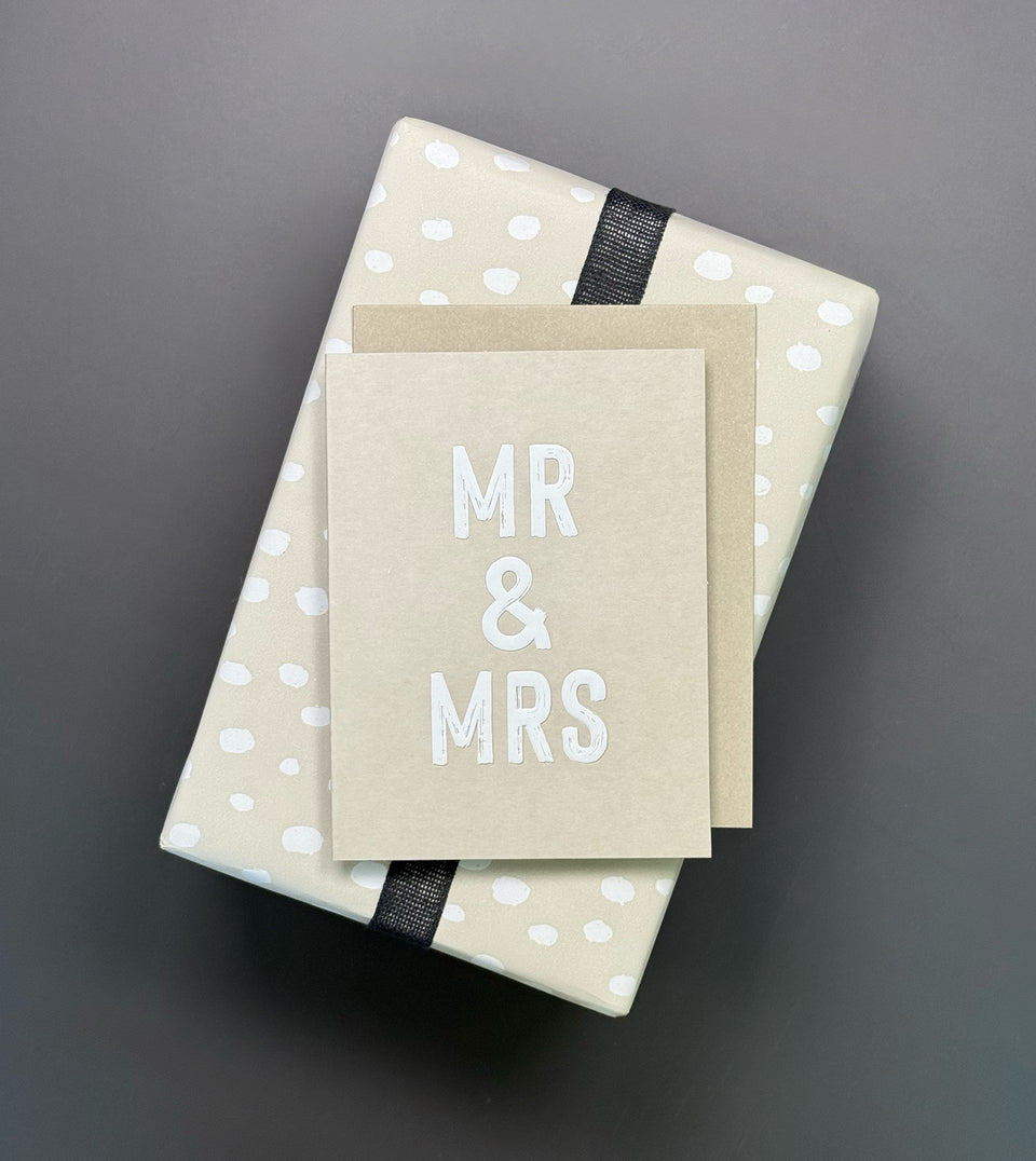 Mr & Mrs greeting card