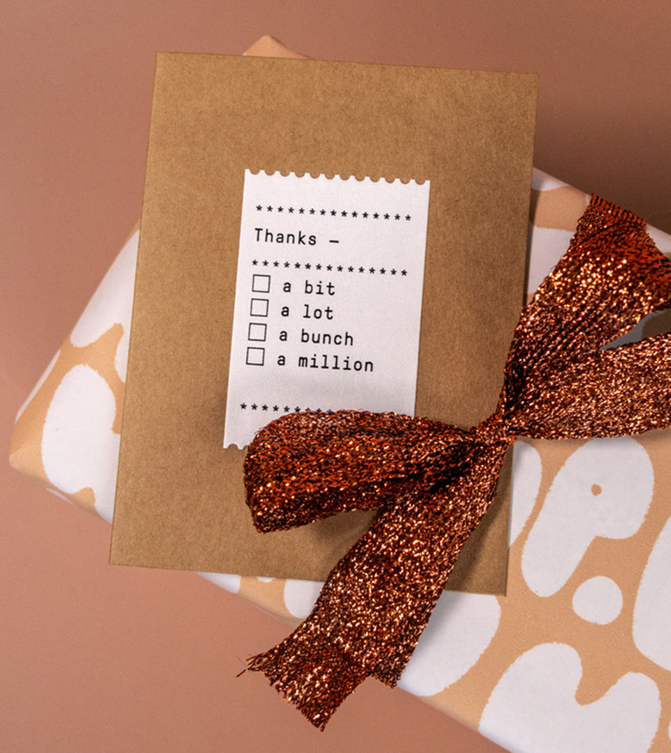 Thanks A Million greeting card