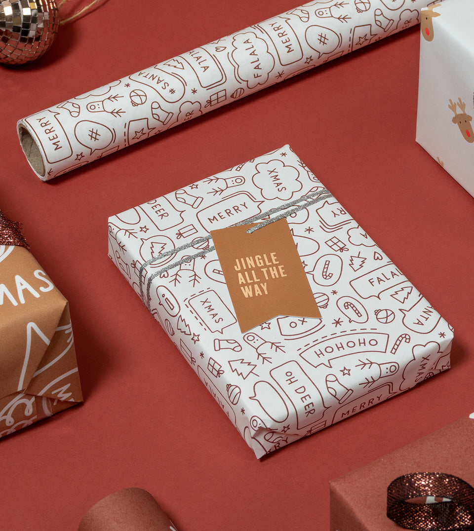 Speech wrapping paper (mulled wine)