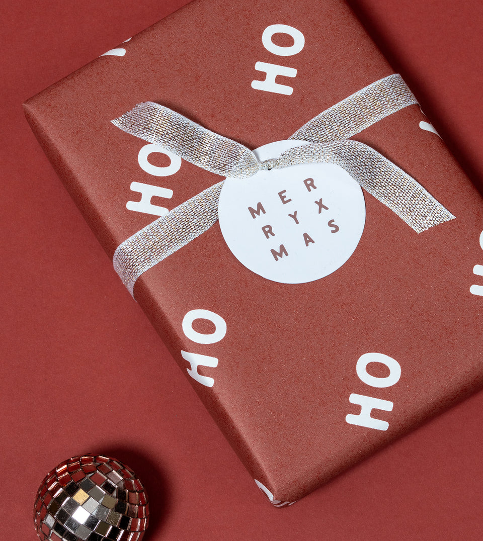 Ho Ho Ho wrapping paper (mulled wine)