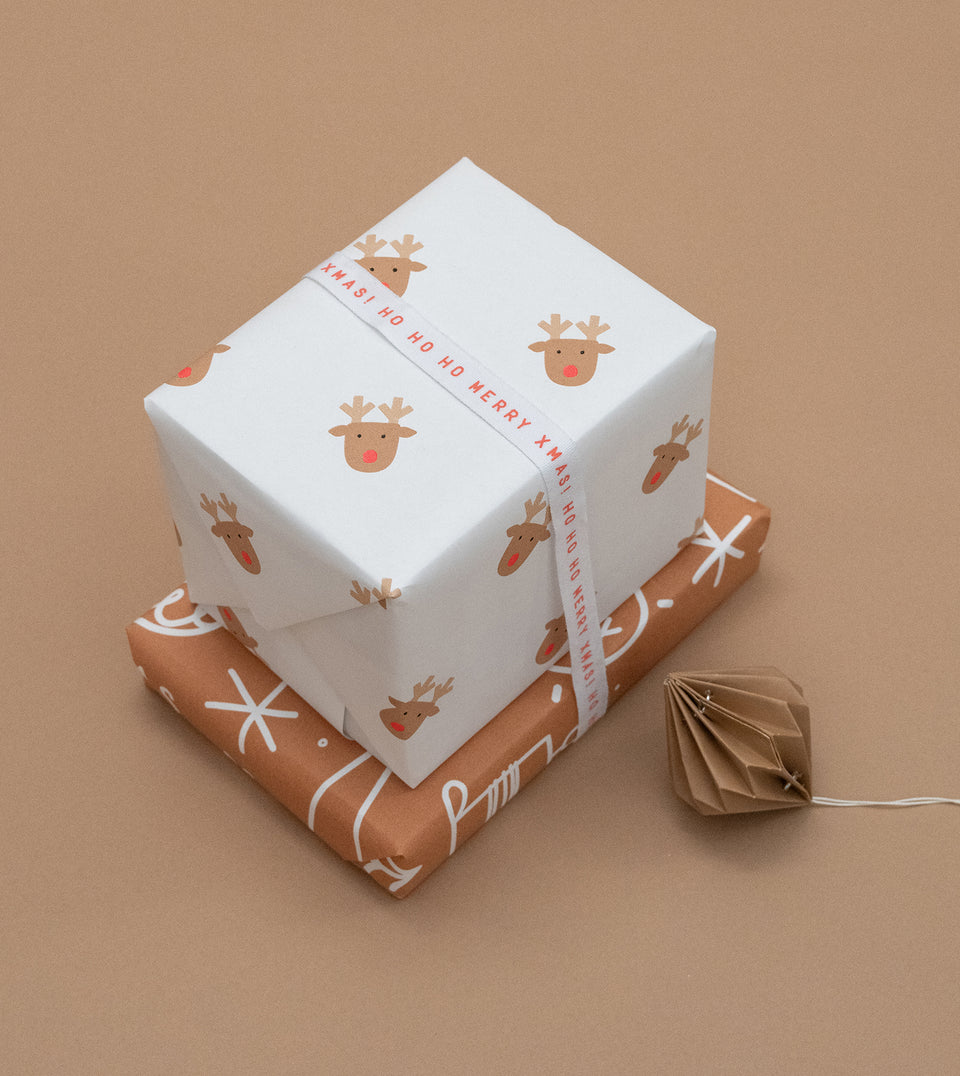 Ho Ho Ho Merry Xmas ribbon (low stock)