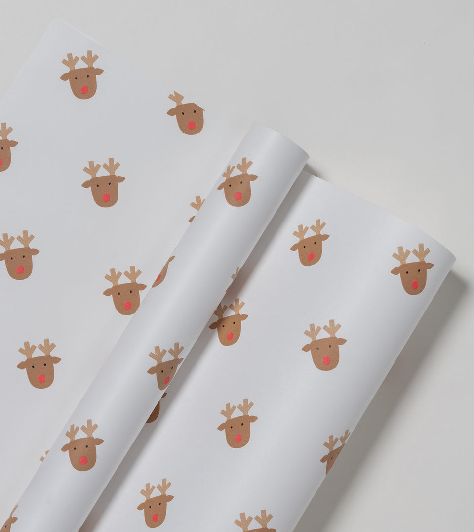 Rudolph wrapping paper (tan)