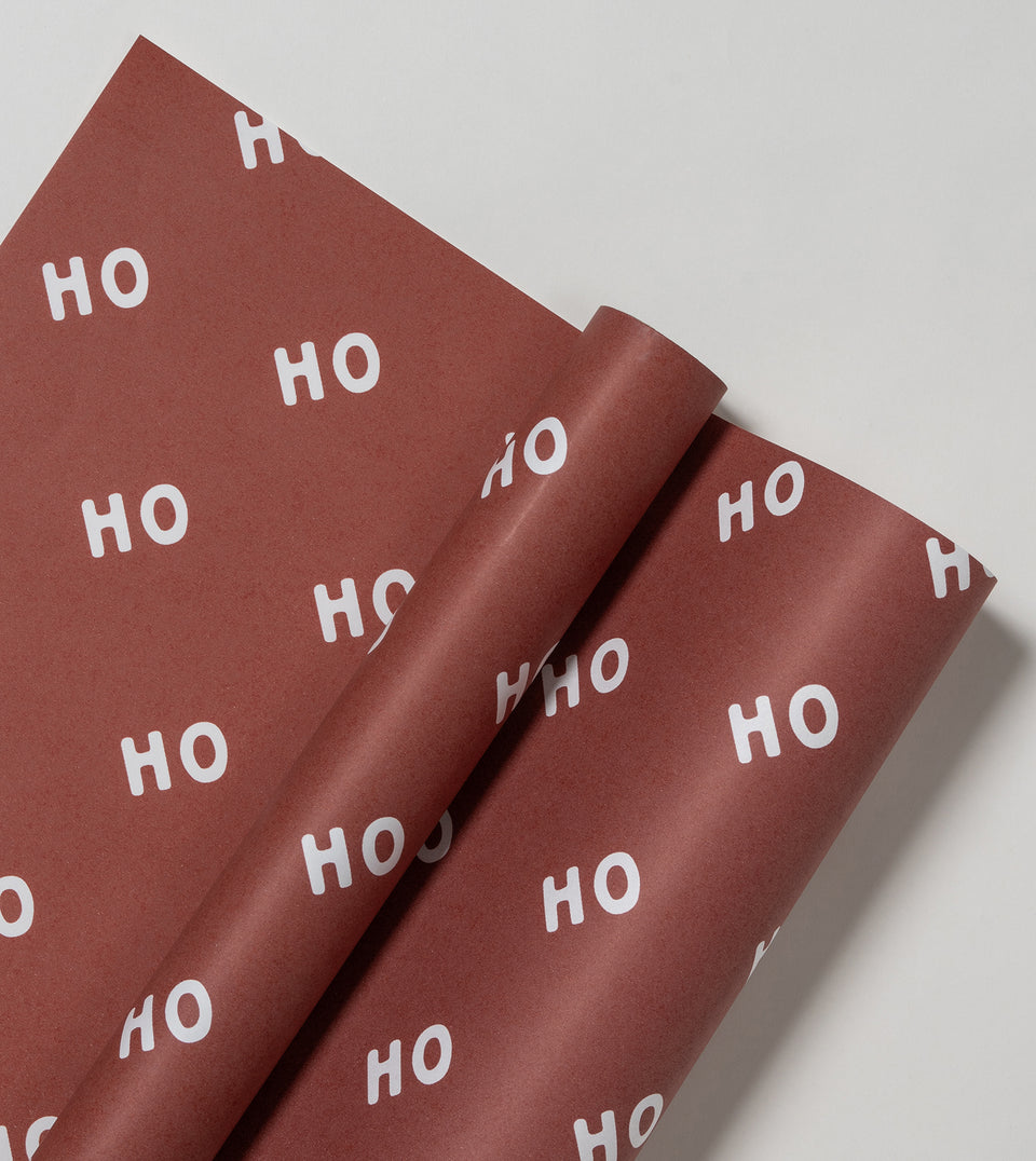 Ho Ho Ho wrapping paper (mulled wine)