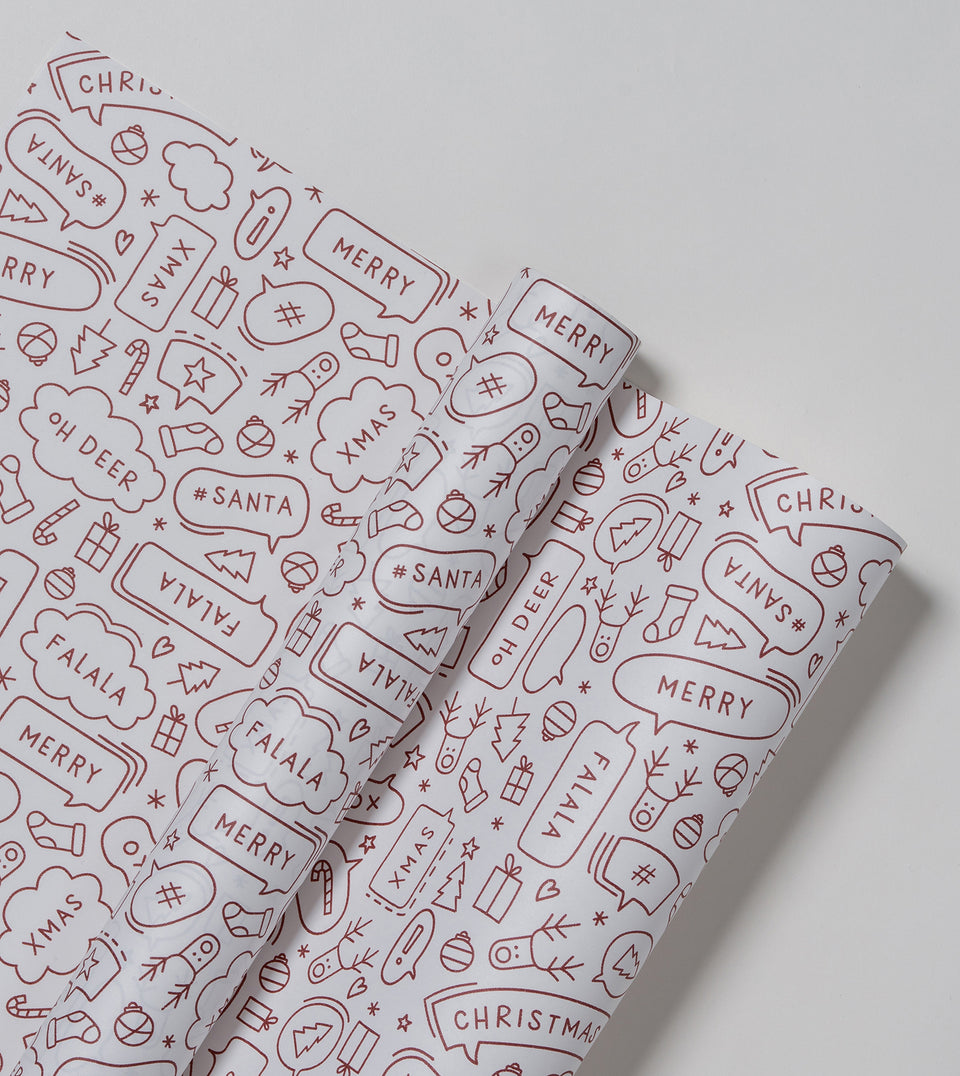 Speech wrapping paper (mulled wine)
