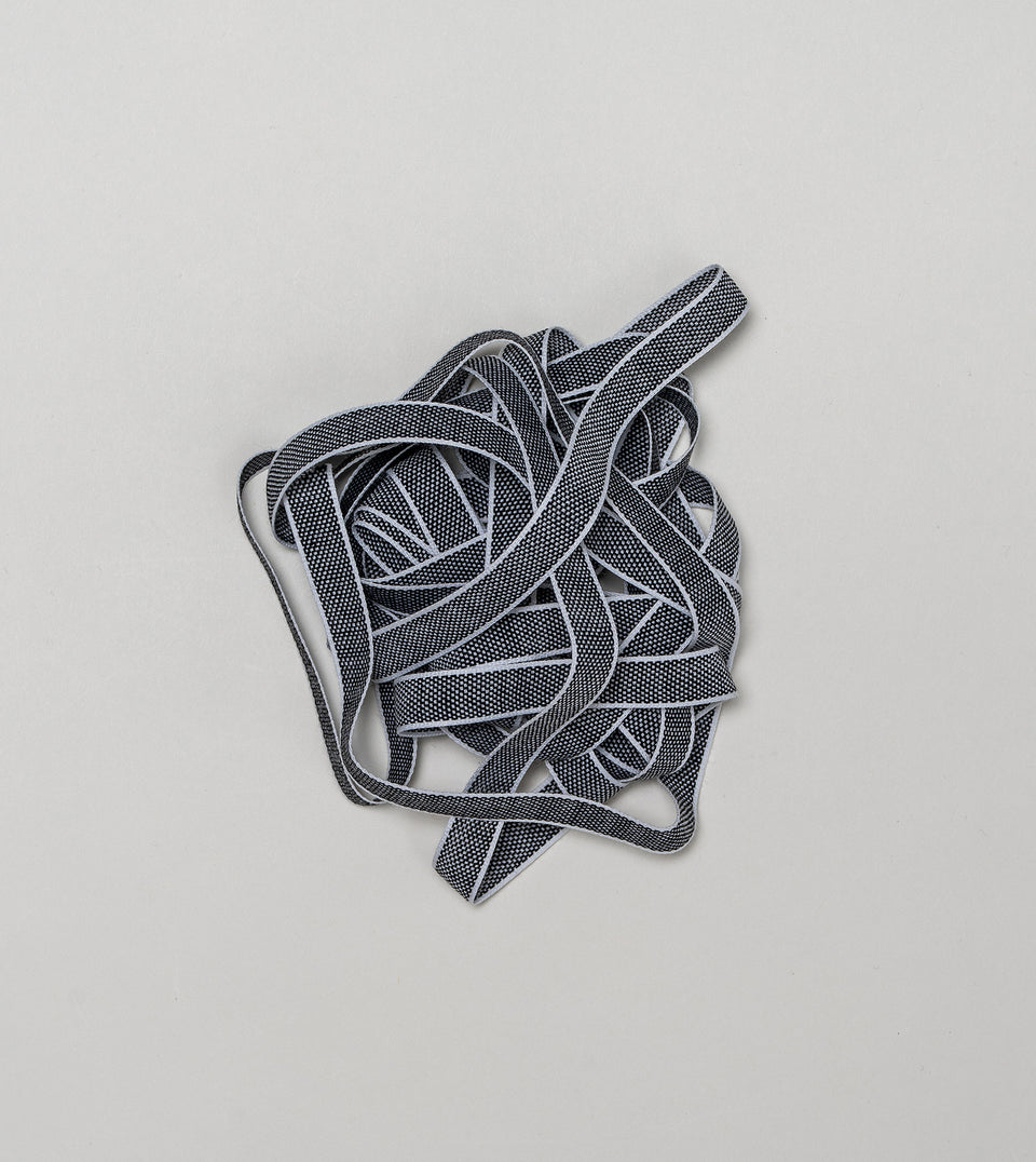 Drittofilo cotton ribbon - Black / White