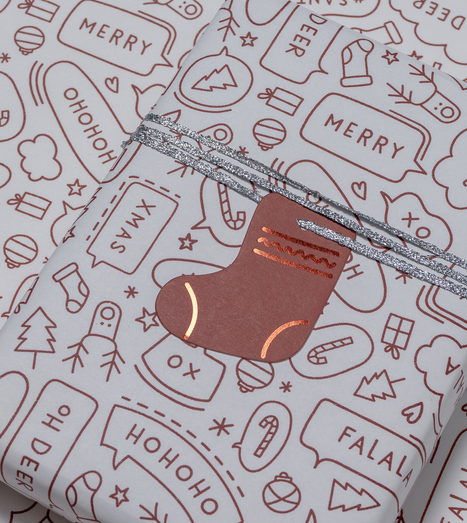 Speech wrapping paper (mulled wine)