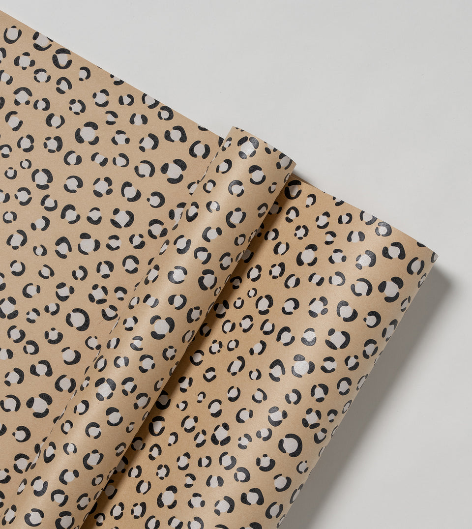 Leopard wrapping paper (sheets only)
