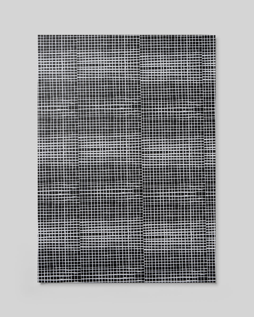 Grid wrapping paper (black, white)
