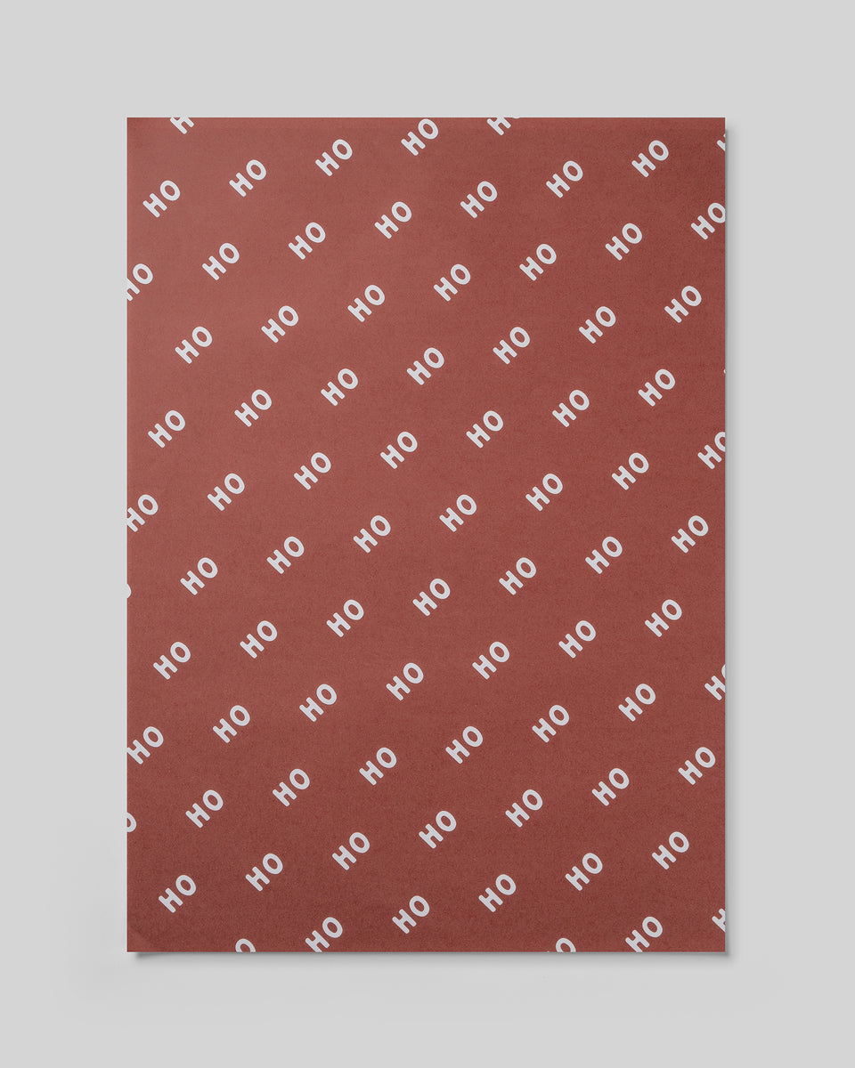 Ho Ho Ho wrapping paper (mulled wine)