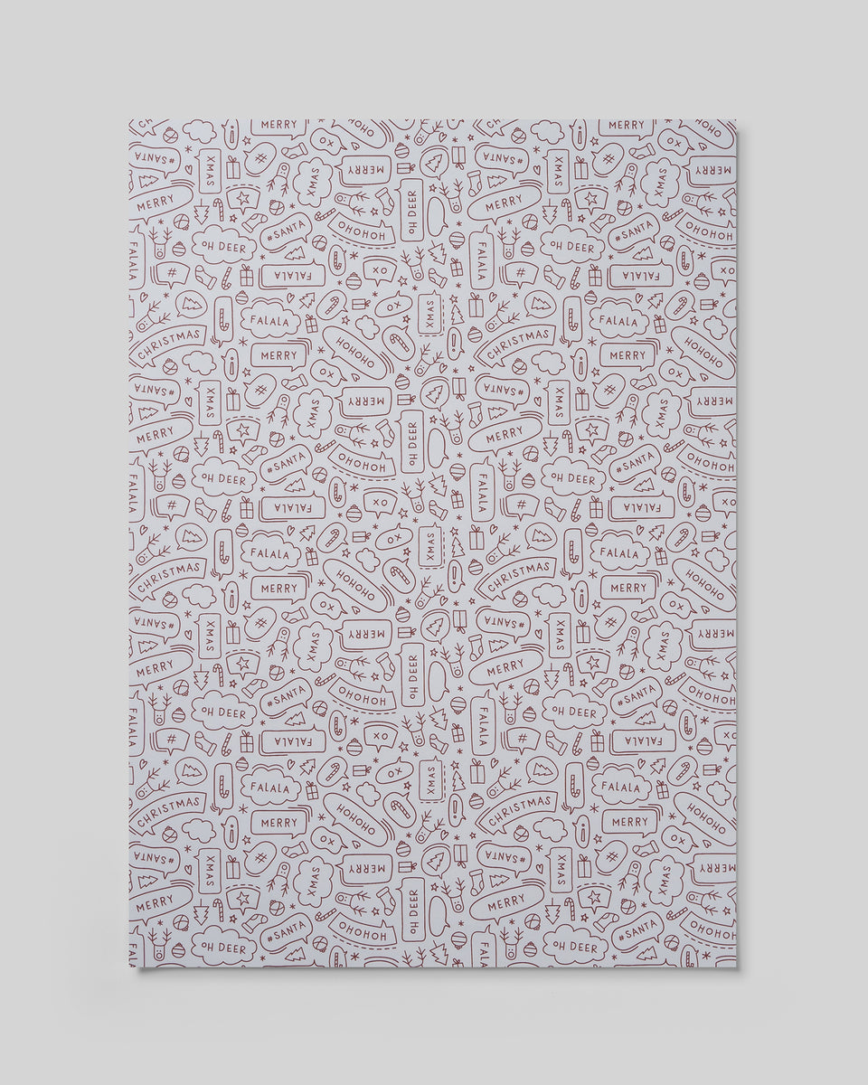 Speech wrapping paper (mulled wine)