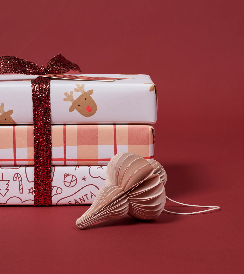 Metallic braided ribbon (wide) - Copper