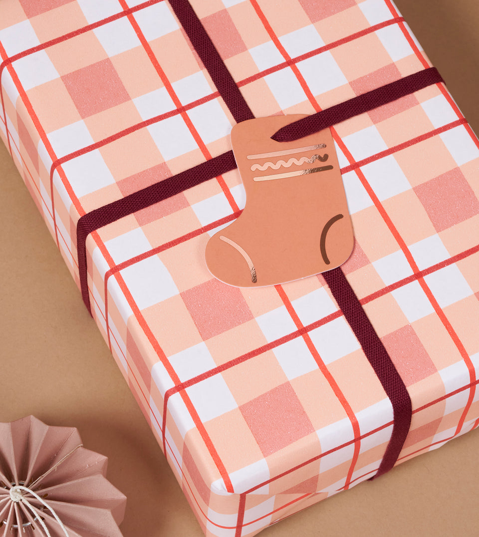 Tight weave cotton ribbon (thin) - Wine