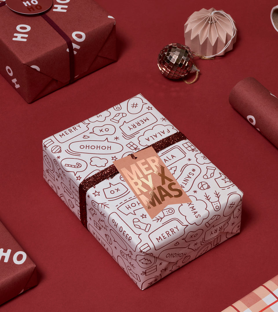 Speech wrapping paper (mulled wine)(low stock)