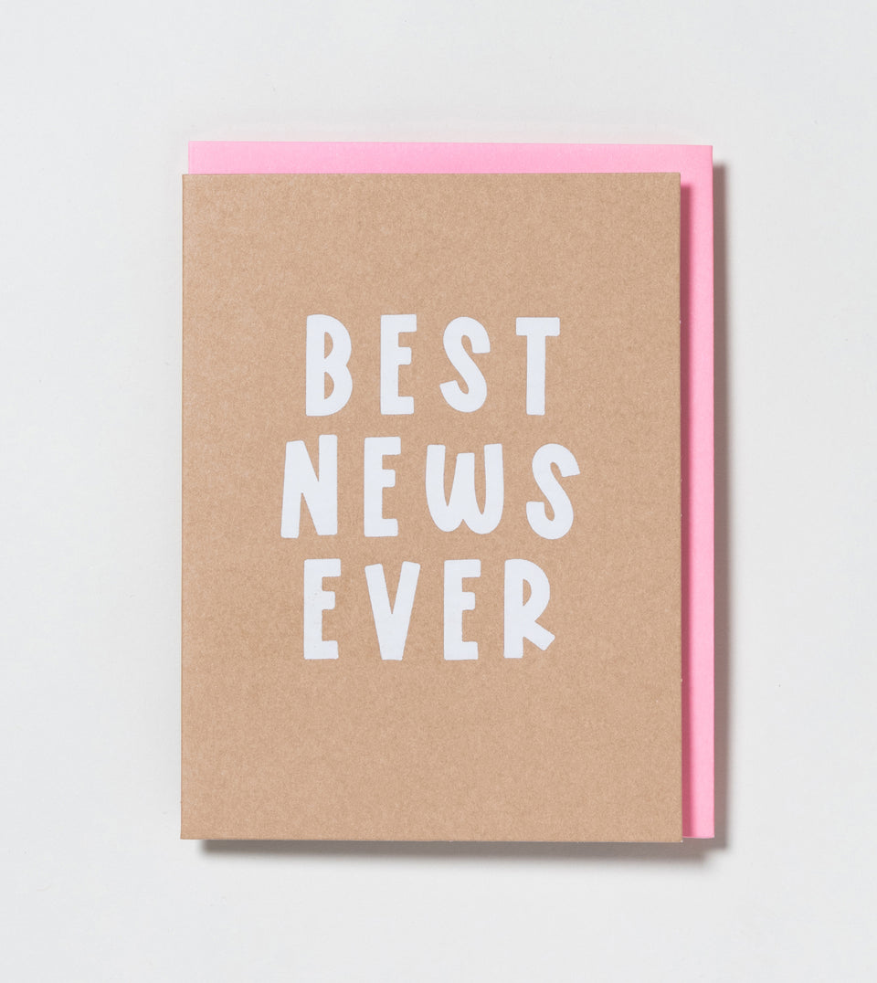 Best News Ever greeting card