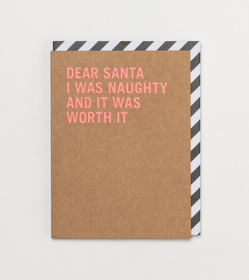 Dear Santa greeting card