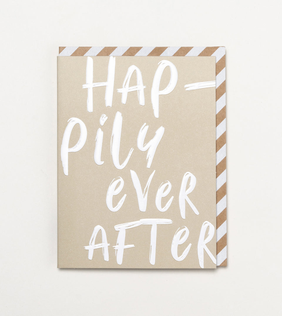 Hap-pily Ever After greeting card