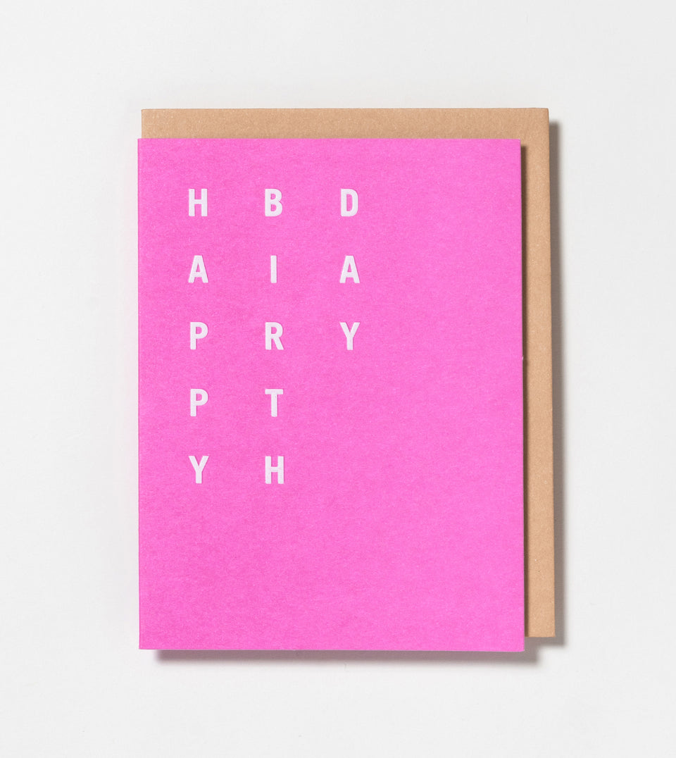 Happy Birthday Vertical greeting card
