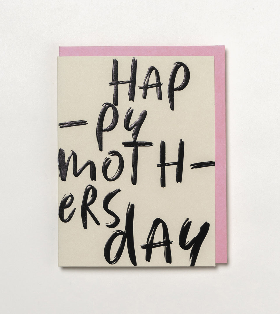 Hap-py Moth-ers Day greeting card