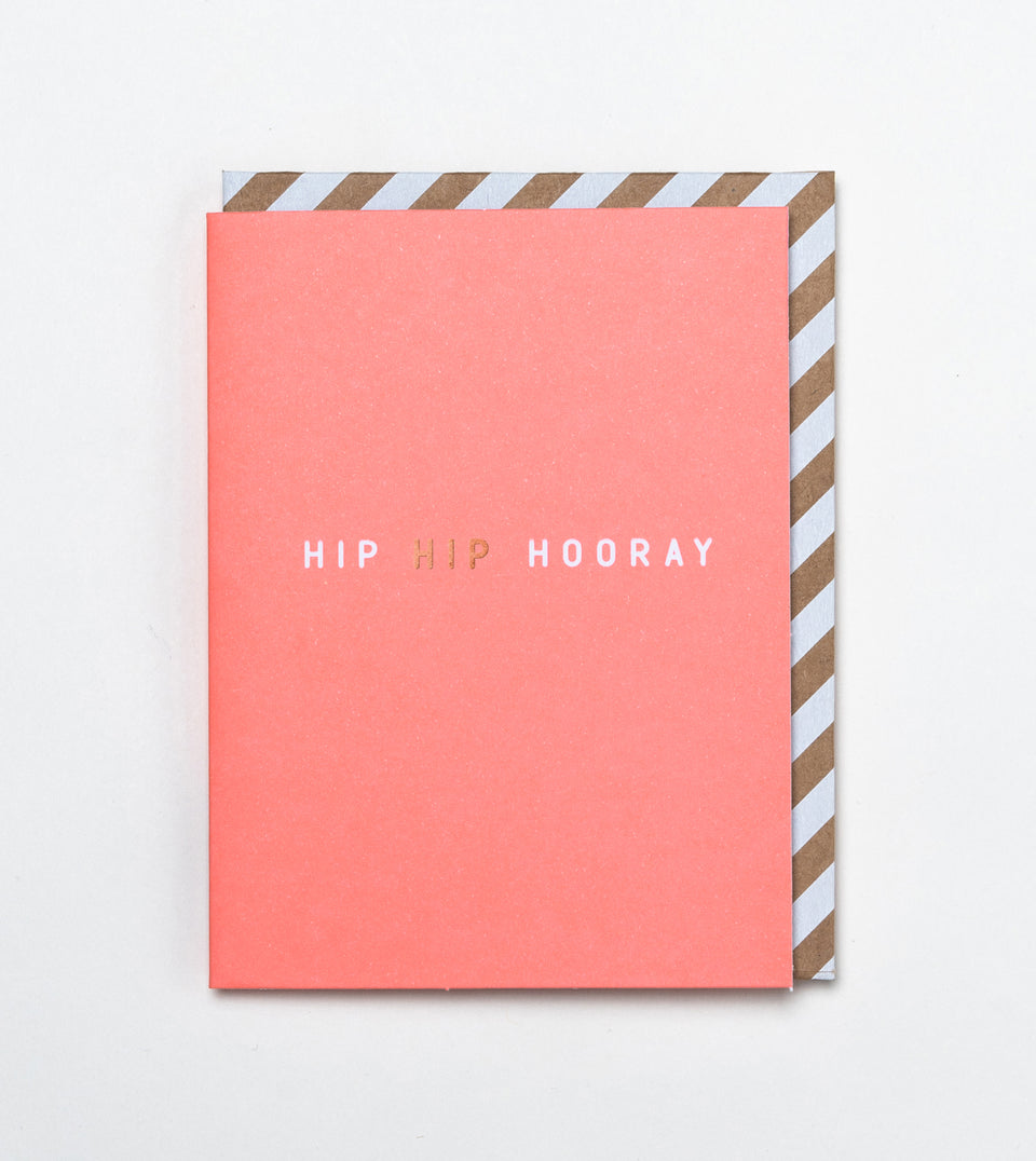 Hip Hip Hooray greeting card