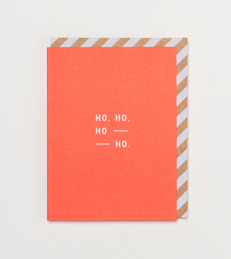 Ho ho ho greeting card