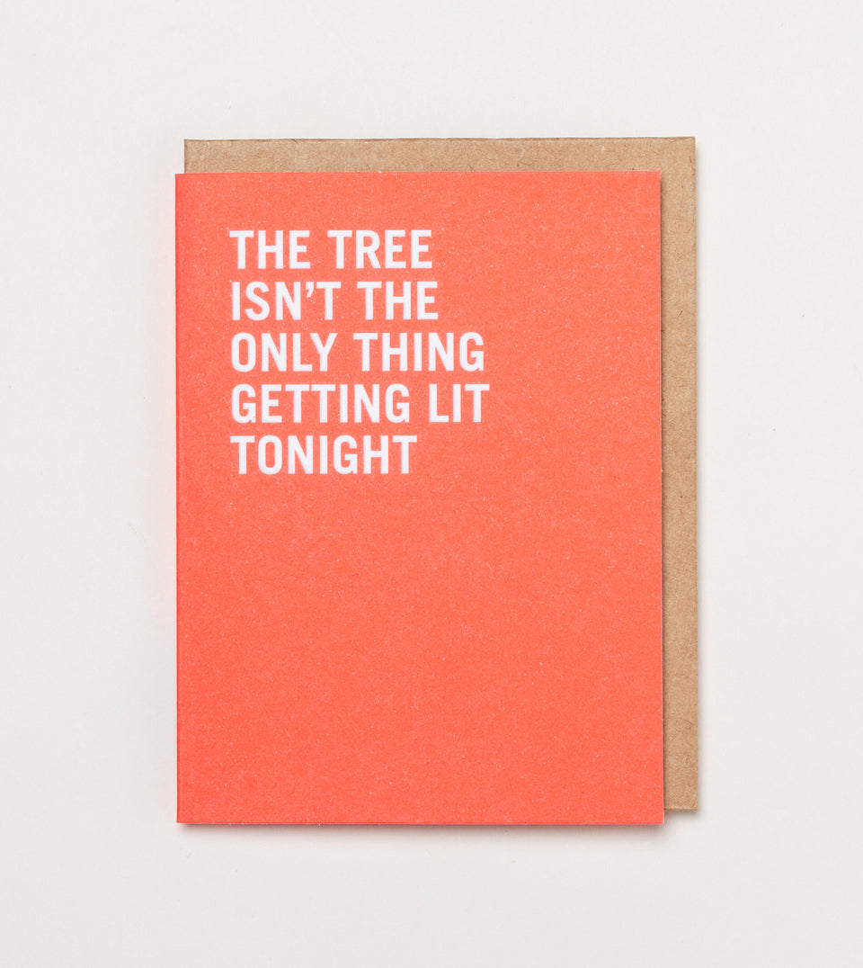 Lit Tonight greeting card