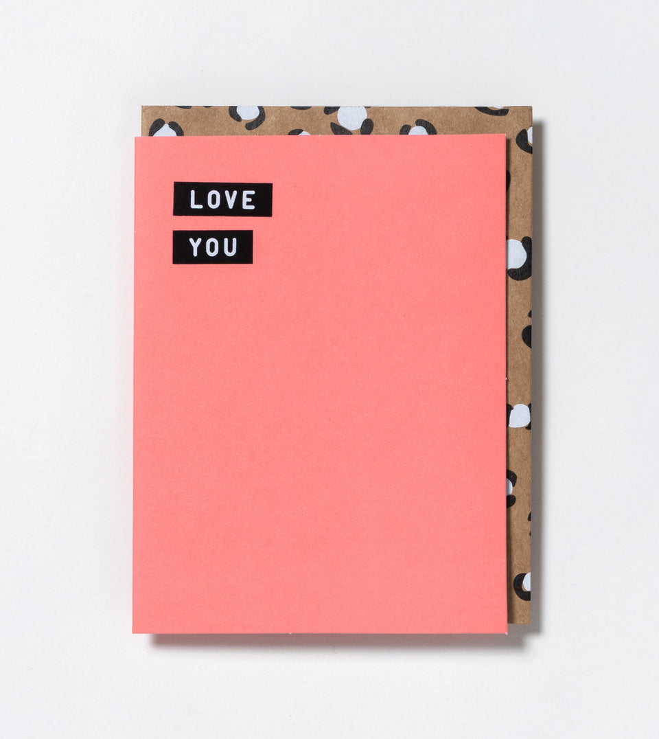 Love You greeting card