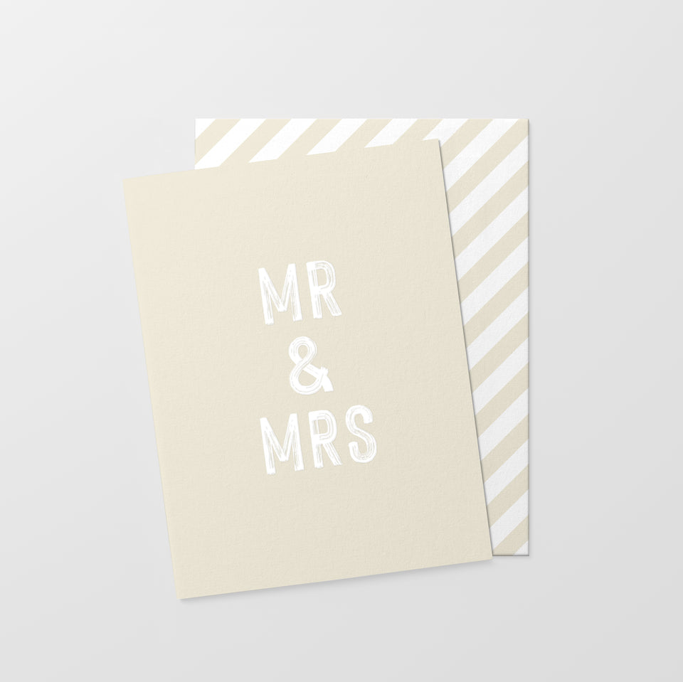 Mr & Mrs card (sold out)