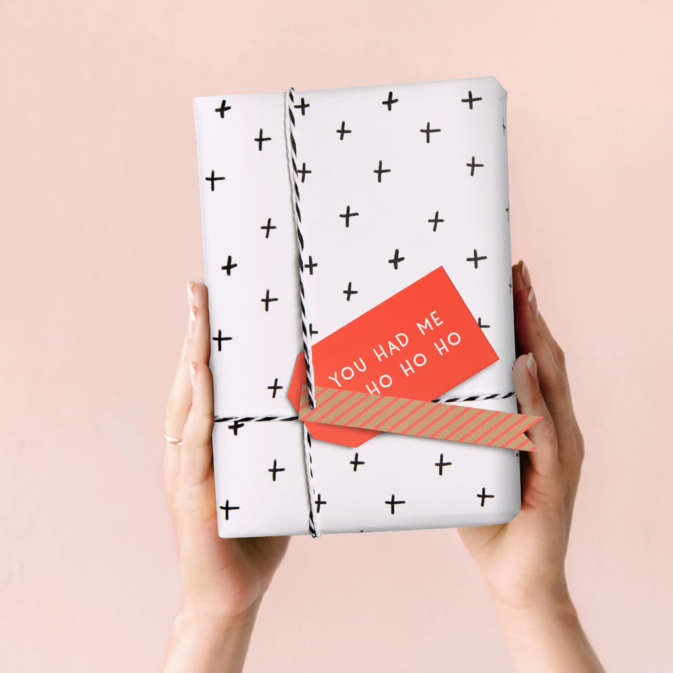 You Had Me 10pk gift tags (neon coral)