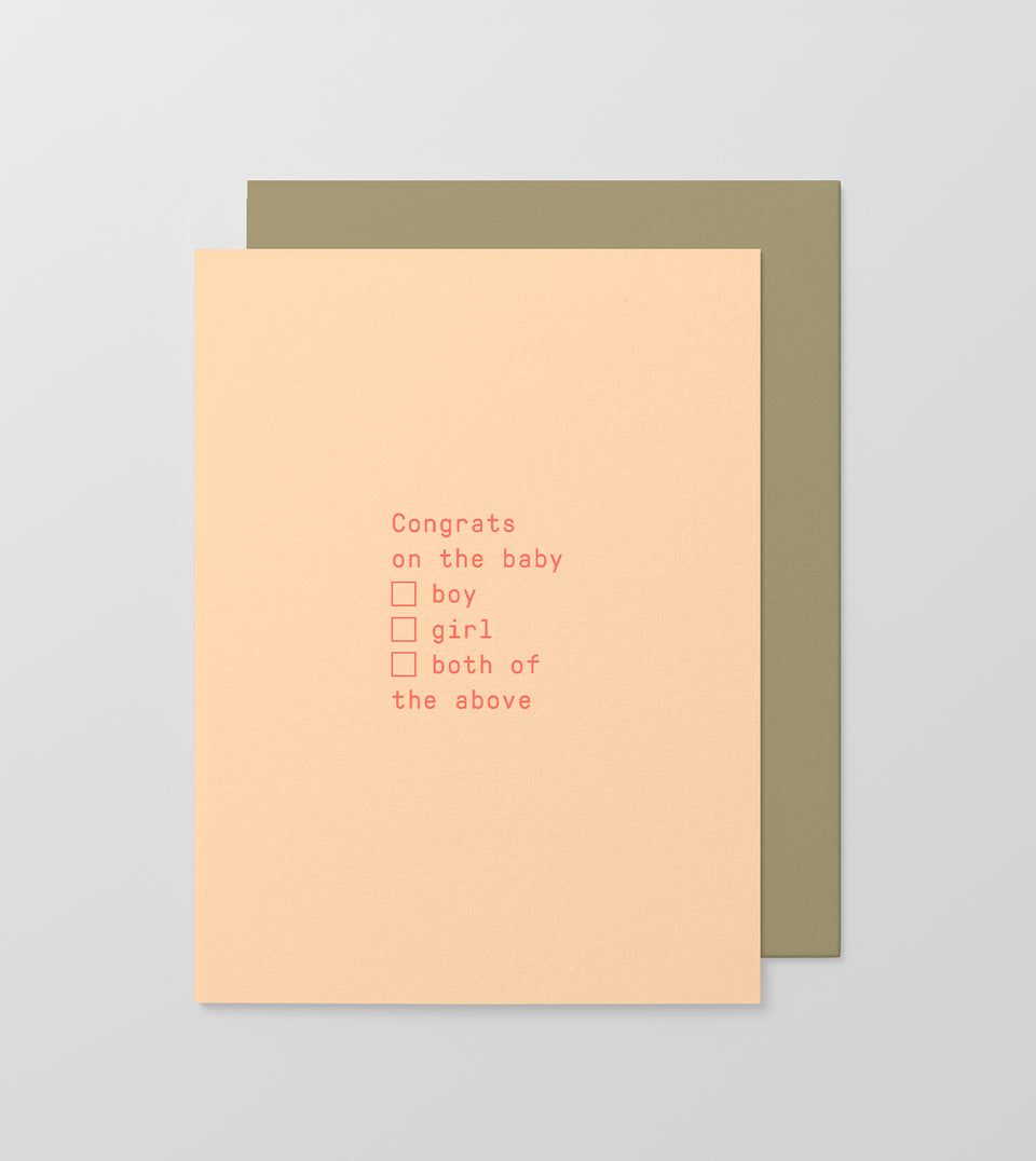 Congrats Multi Option greeting card