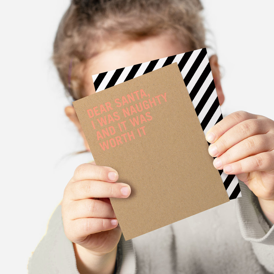 Made Paper Co Christmas festive kraft card