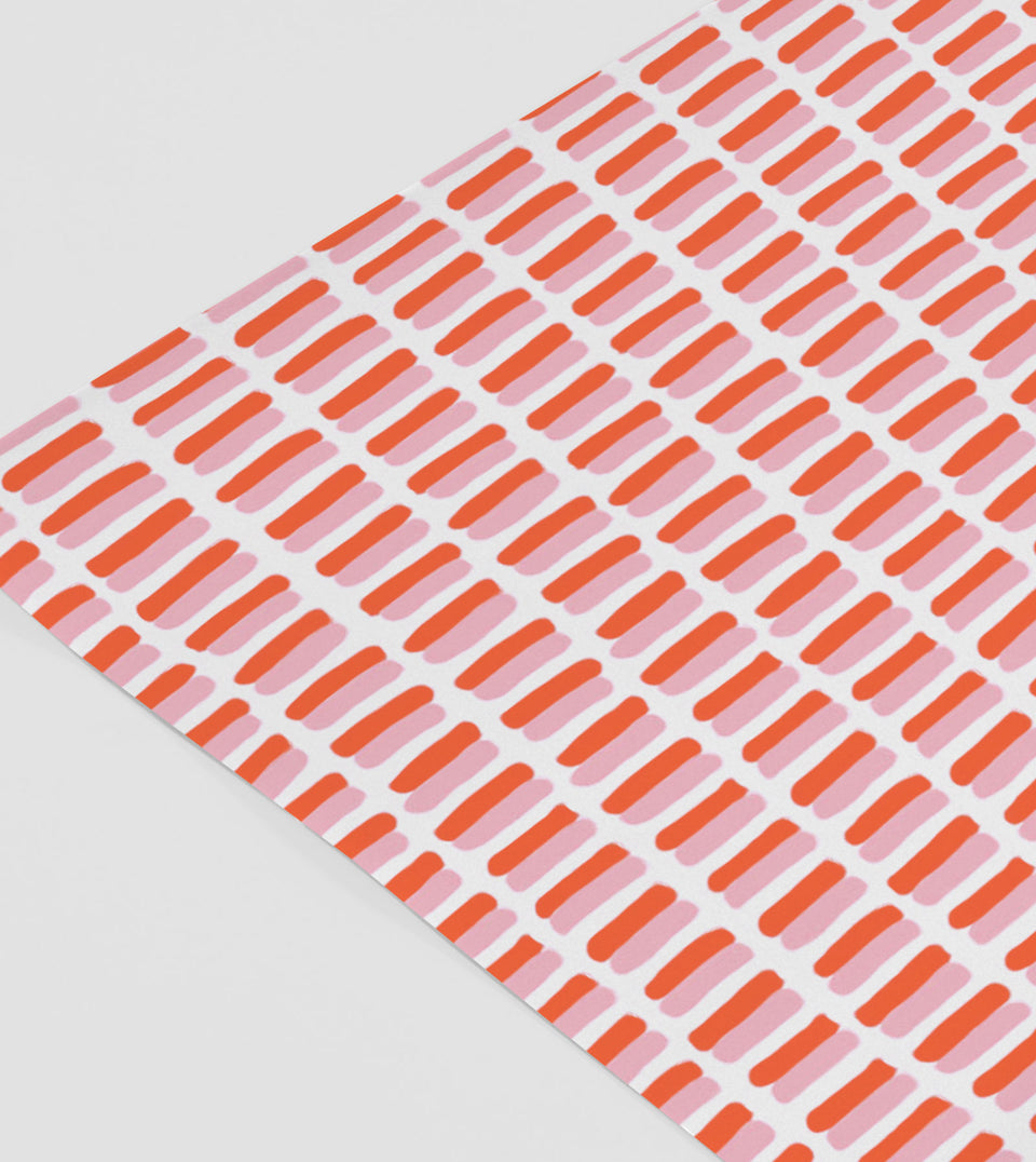 Strokes wrap (coral and pink) (sheets only)