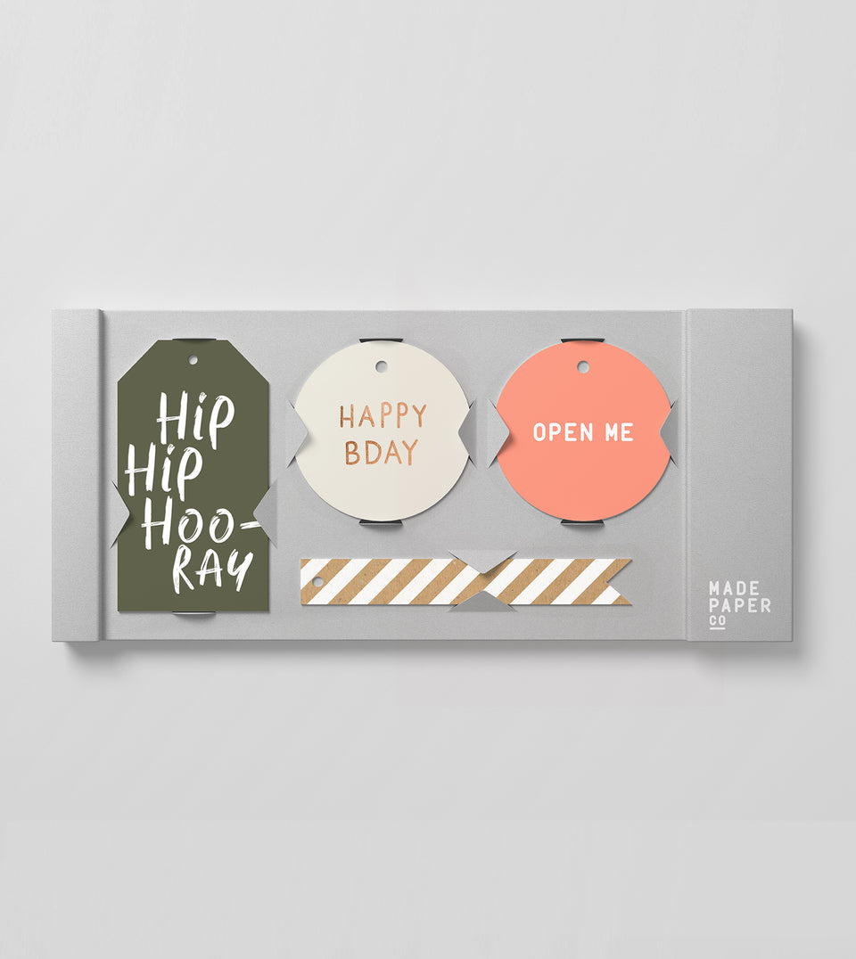 gifttags-20pack-hiphiphooray-happybday-birthday-openme-green-pink-whiteandkraft-stripe-madepaperco