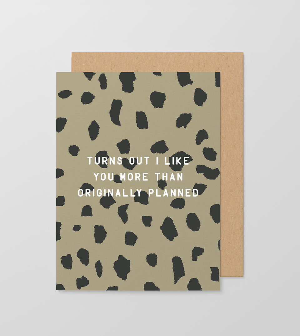 Made Paper Co - turns out i like you more - car - khaki - kraft - cat spot