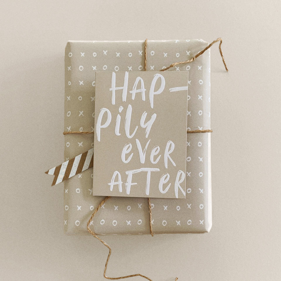 Hap-pily Ever After greeting card