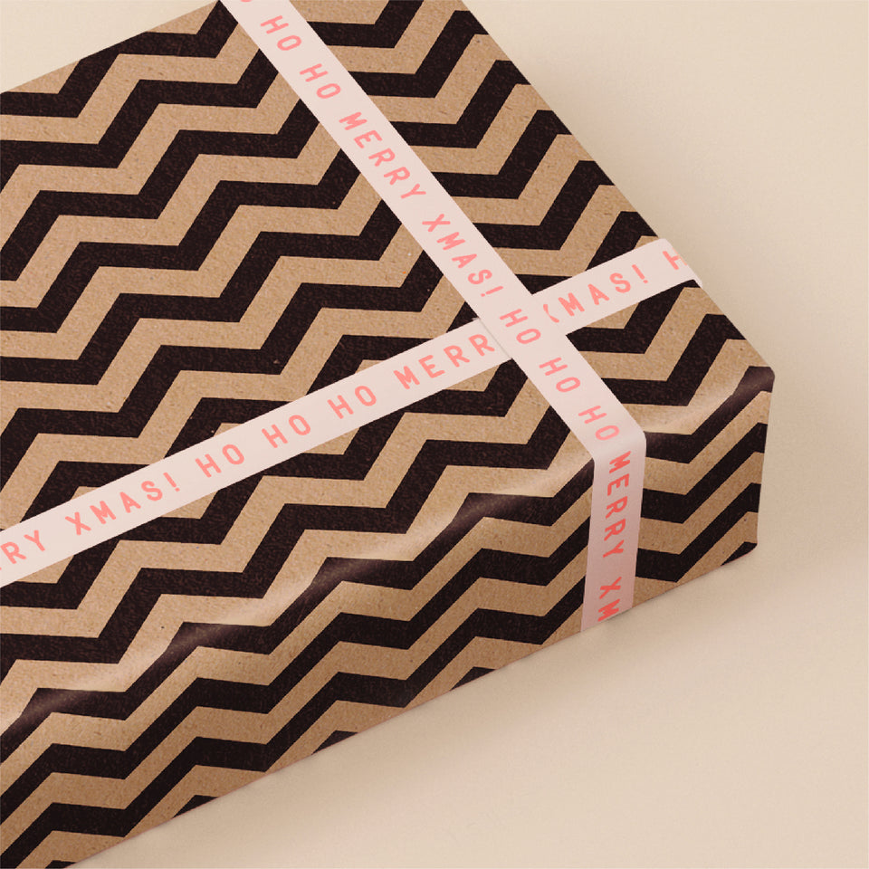 Made Paper Co gift wrap kraft black
