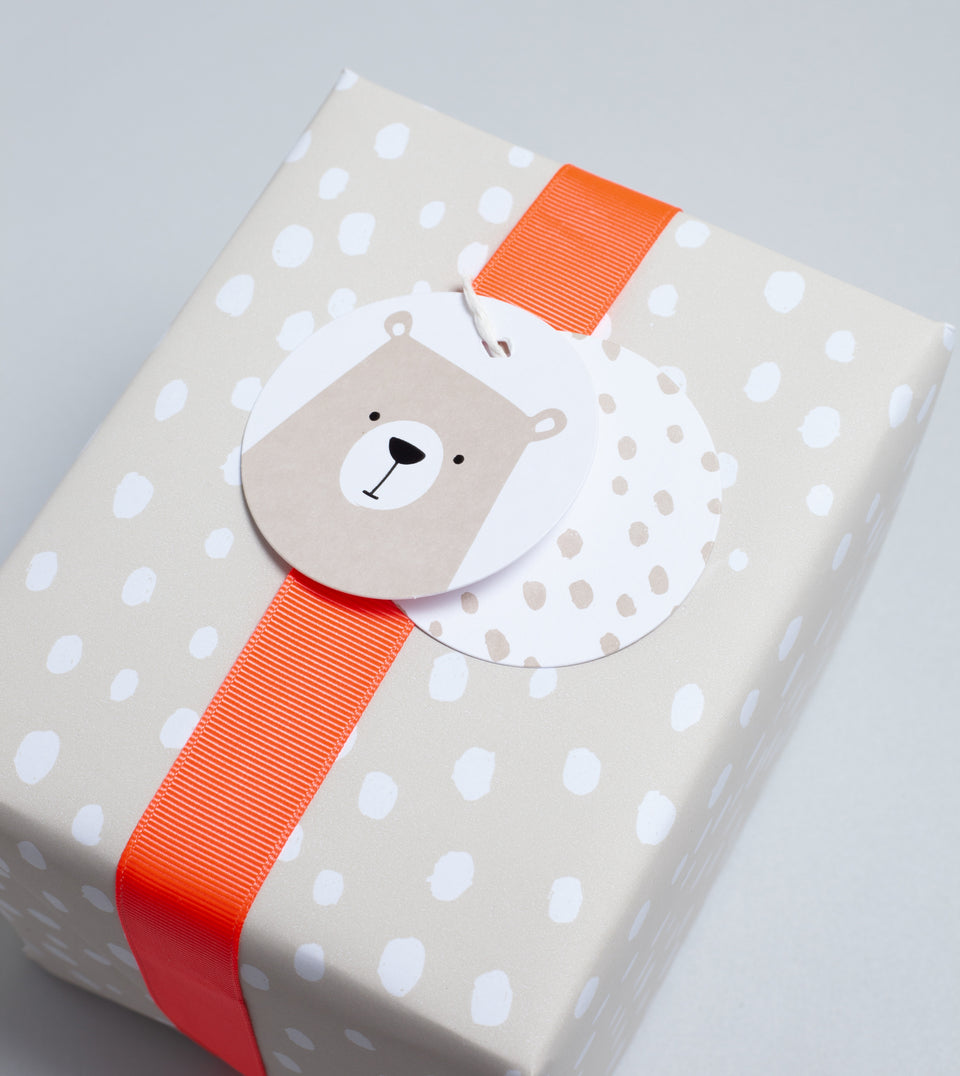 Polar Bear 20pk gift tags (grey)