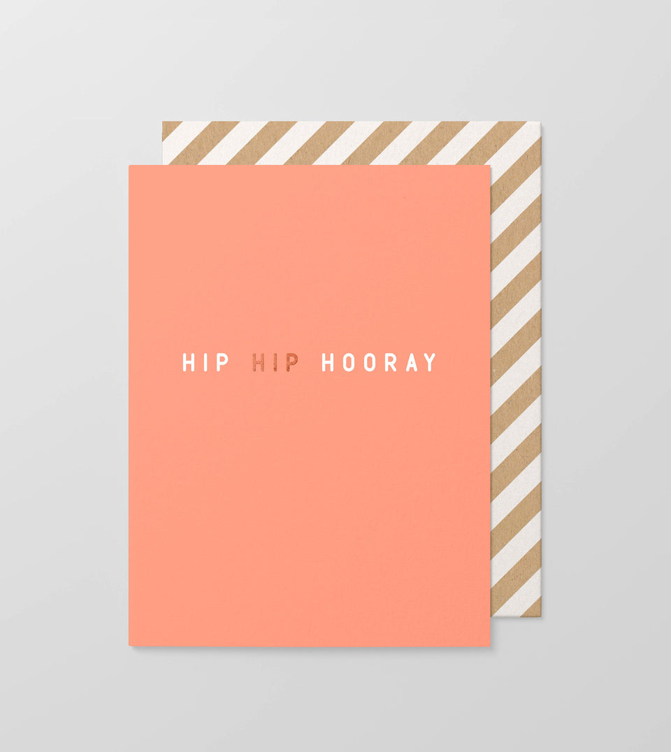 hip hip hooray-greeting card-made paper co - MPC - birthday - celebration