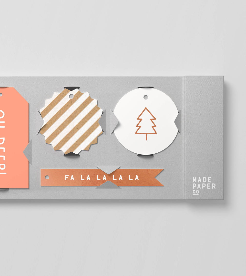 Oh Deer 20pk gift tags (half neon)