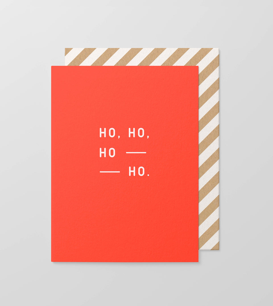 Ho ho ho greeting card