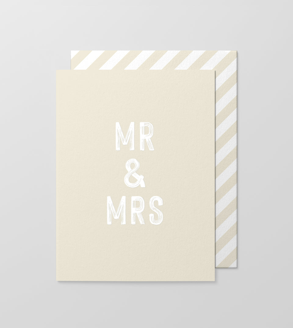 Mr & Mrs card